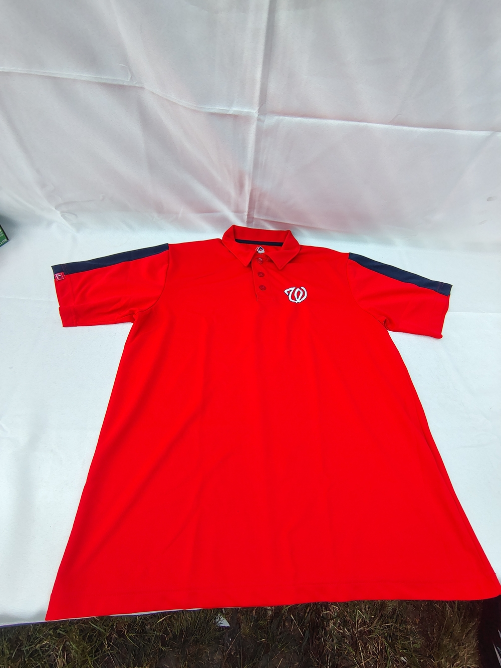 Majestic Red Majestic with Navy Shoulder Stripes